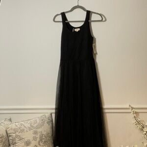 Elan Black Halter Sundress Cocktail